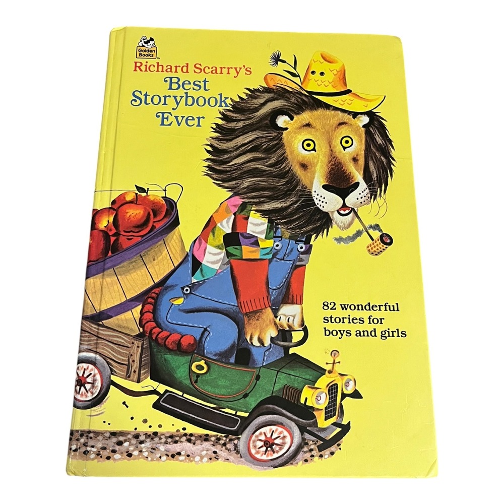 Richard Scarry's Best Storybook Ever Hardcover Golden Books 82 Stories 1995